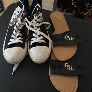 FSU hightops amd sandles